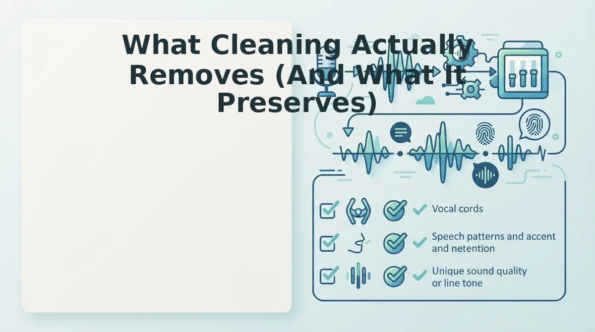 What Cleaning Actually Removes (And What It Preserves)