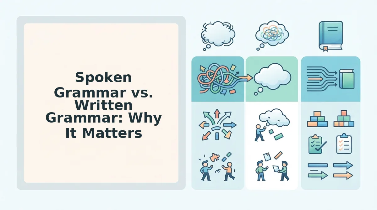 Spoken Grammar vs. Written Grammar: Why It Matters