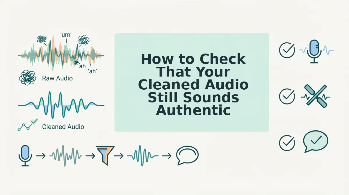 How to Check That Your Cleaned Audio Still Sounds Authentic