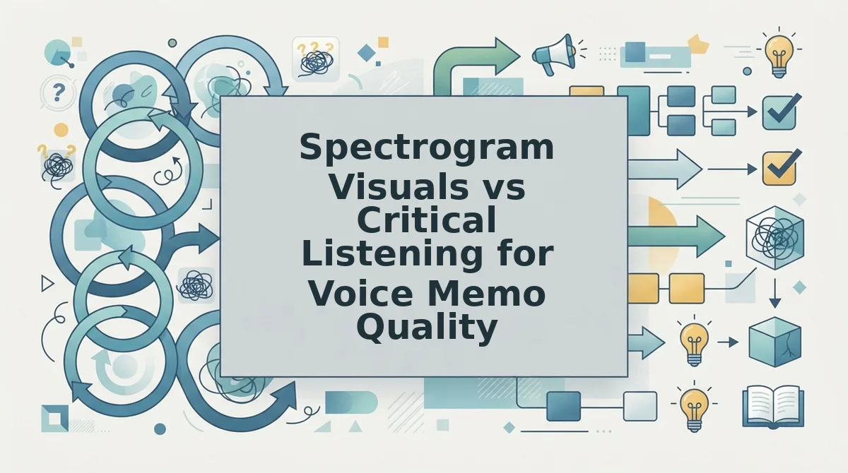 Spectrogram Visuals vs Critical Listening for Voice Memo Quality
