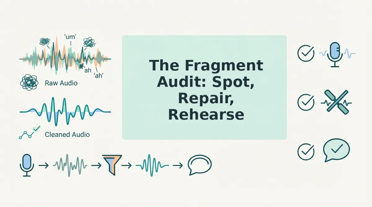The Fragment Audit: Spot, Repair, Rehearse