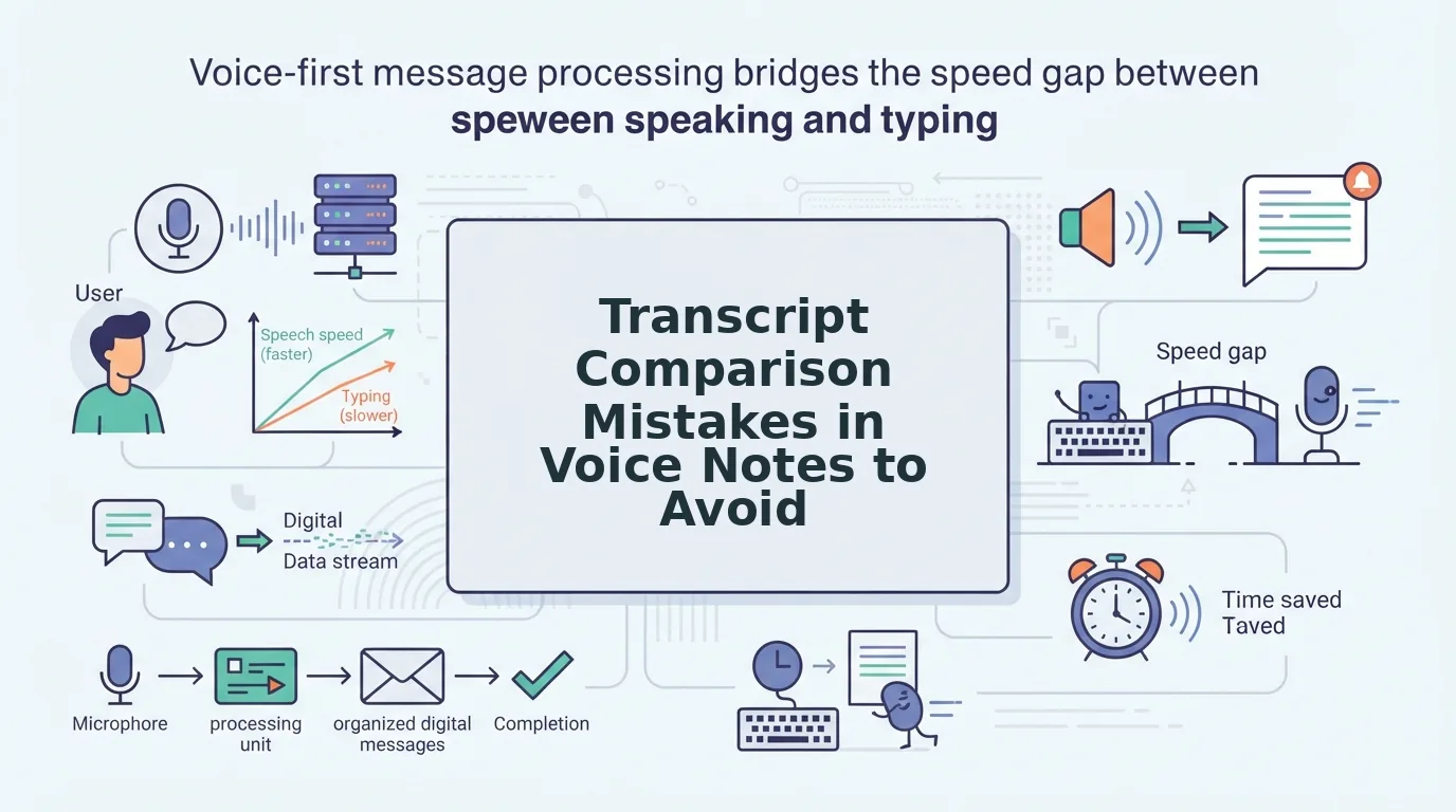 Transcript Comparison Mistakes in Voice Notes to Avoid