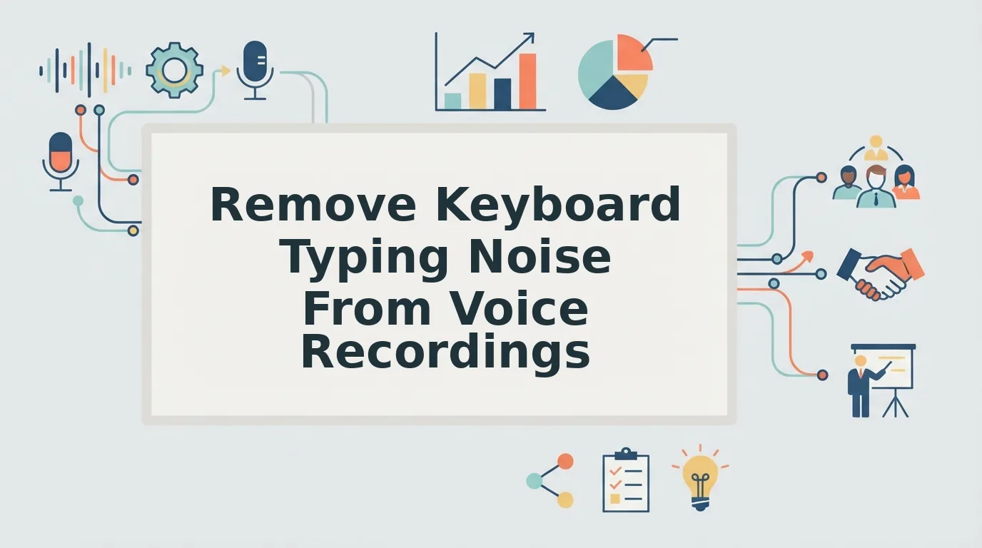 How to Remove Keyboard Typing Noise From a Voice Recording