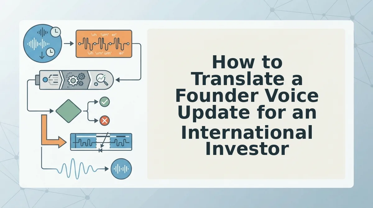How to Translate a Founder Voice Update for an International Investor