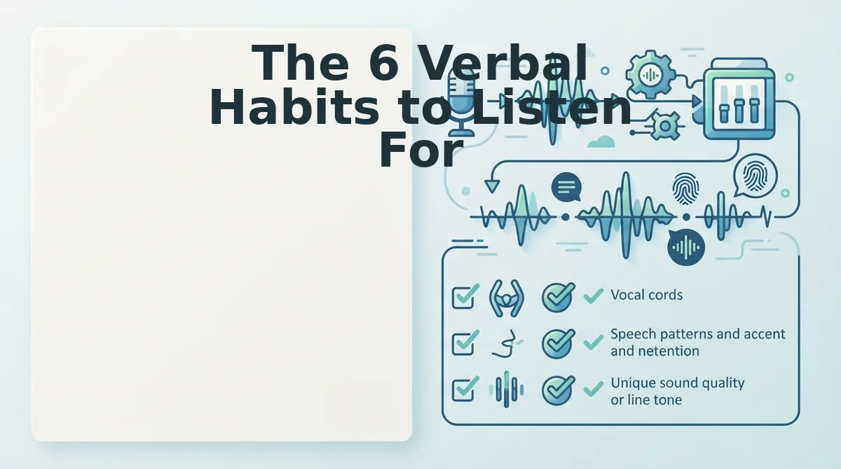 The 6 Verbal Habits to Listen For