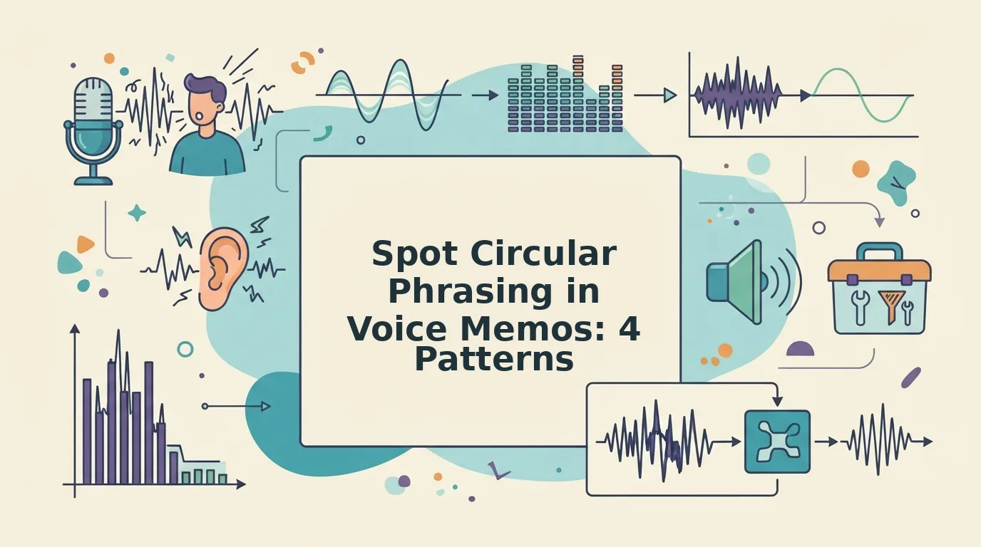 Spot Circular Phrasing in Voice Memos with Diff Views