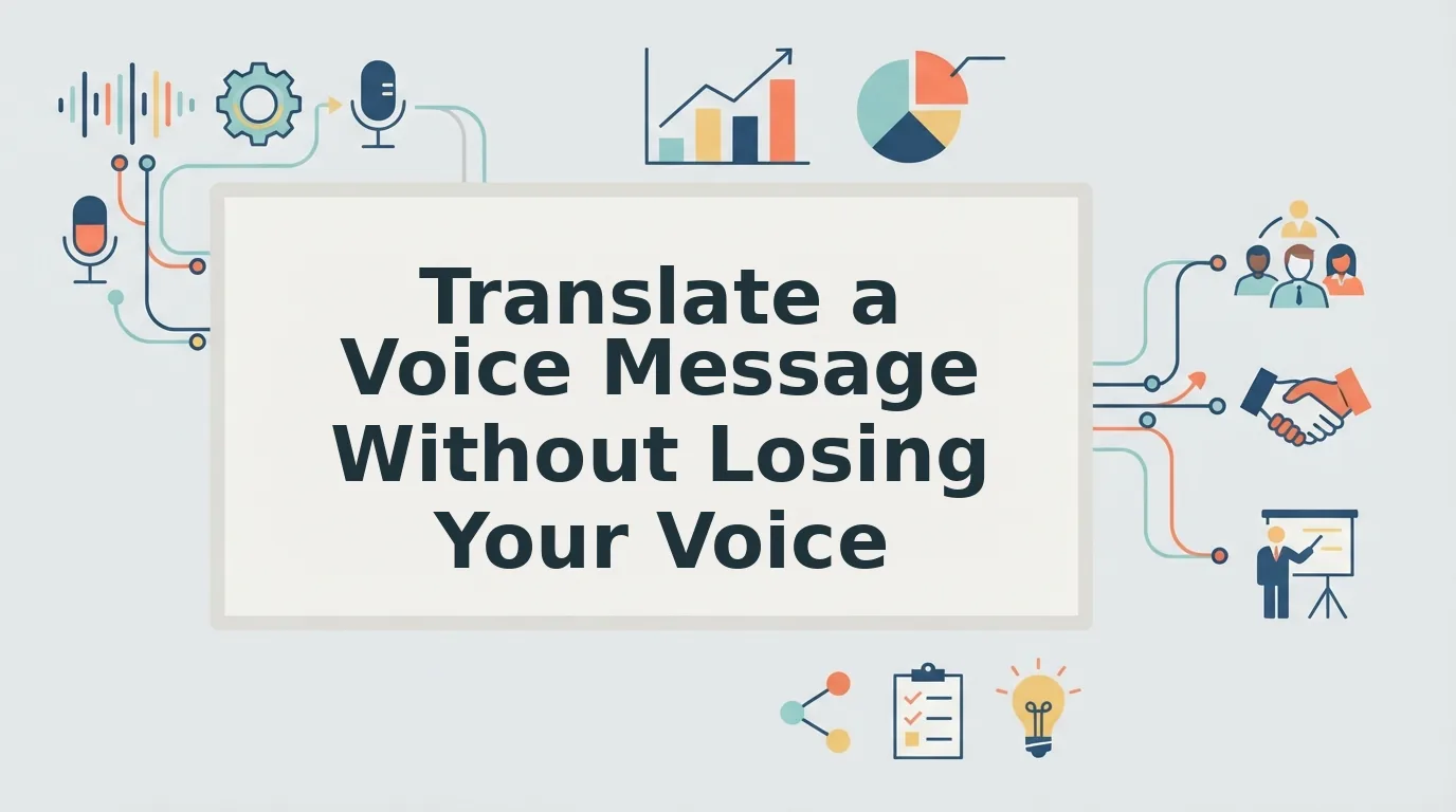 How to Translate a Voice Message Without Losing Your Voice
