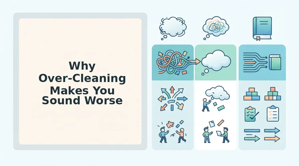 Why Over-Cleaning Makes You Sound Worse