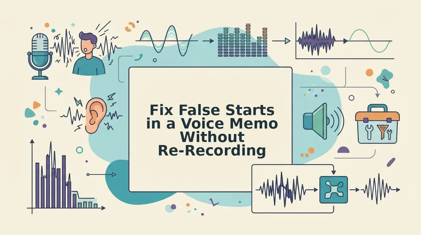 How to Fix False Starts in a Voice Memo