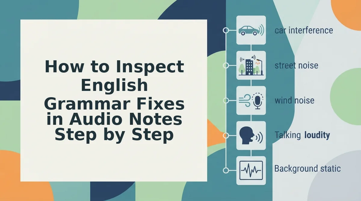 How to Inspect English Grammar Fixes in Audio Notes Step by Step
