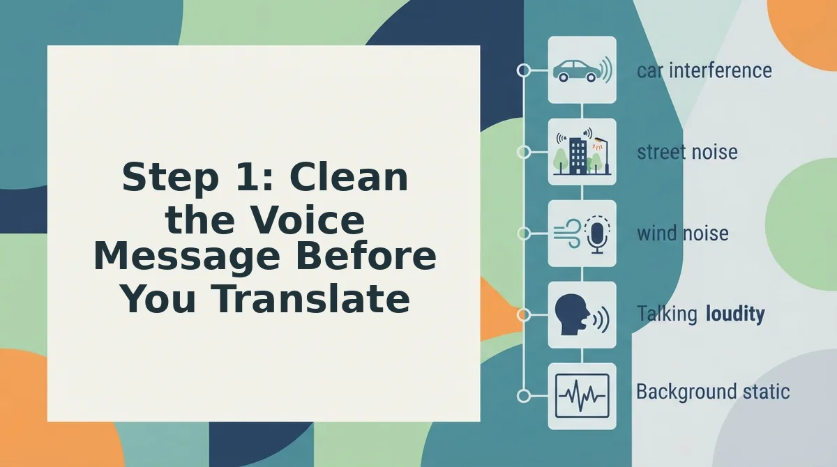 Step 1: Clean the Voice Message Before You Translate