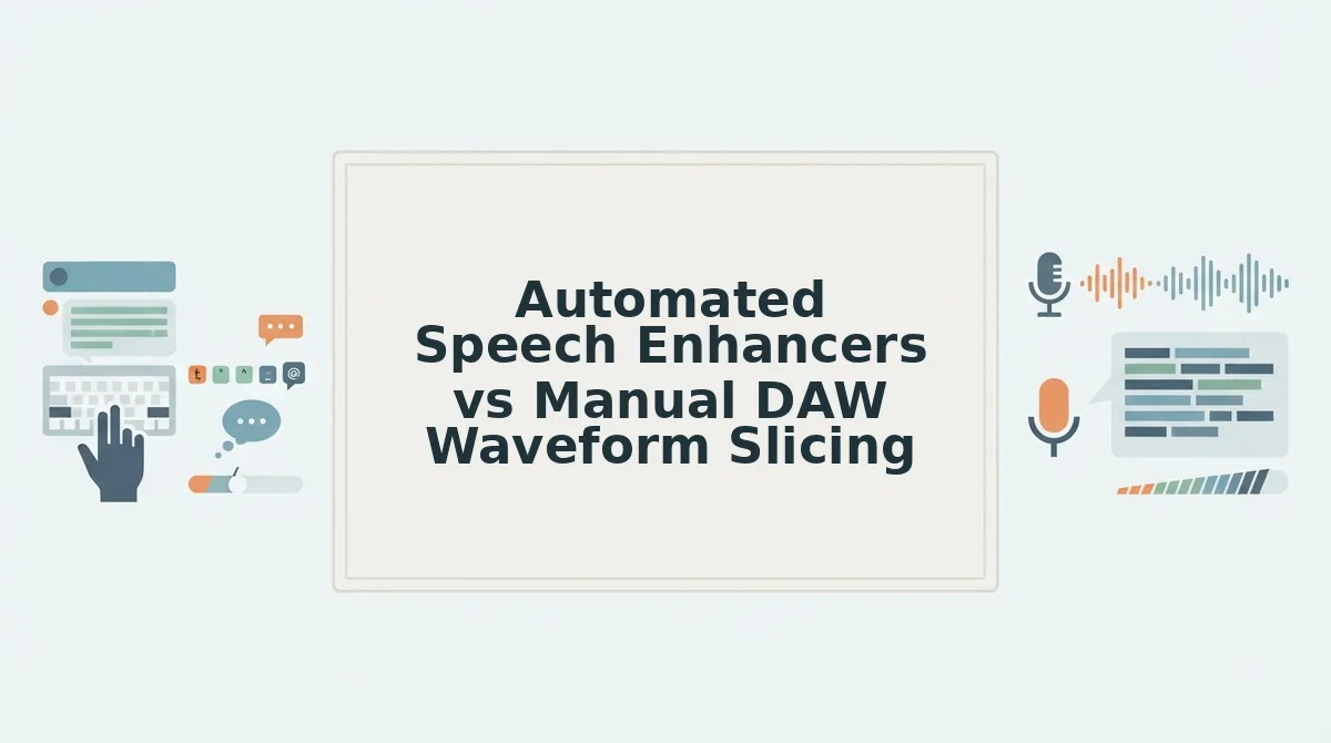 Automated Speech Enhancers vs Manual DAW Waveform Slicing