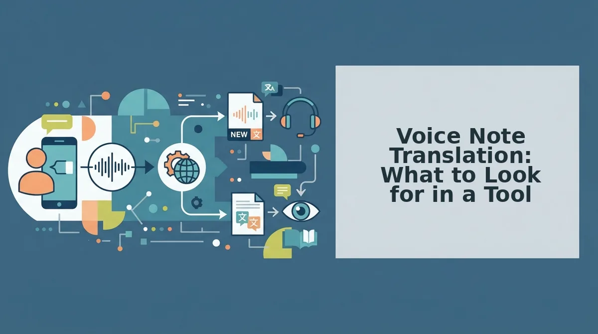 Voice Note Translation: What to Look for in a Tool