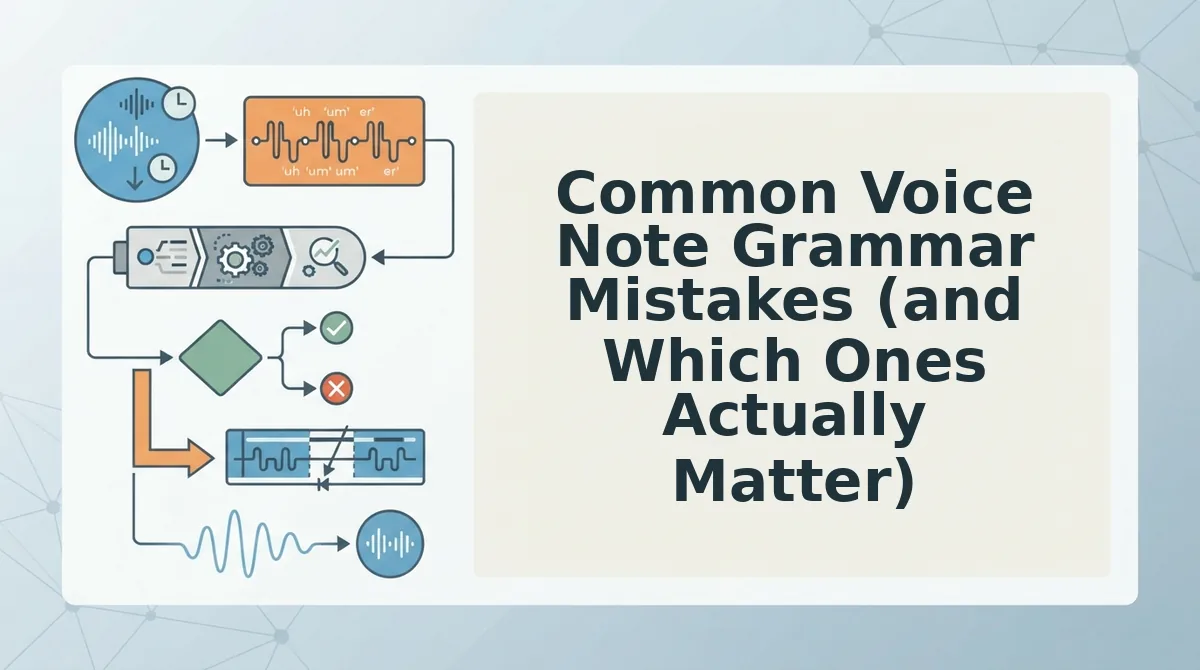 Common Voice Note Grammar Mistakes (and Which Ones Actually Matter)