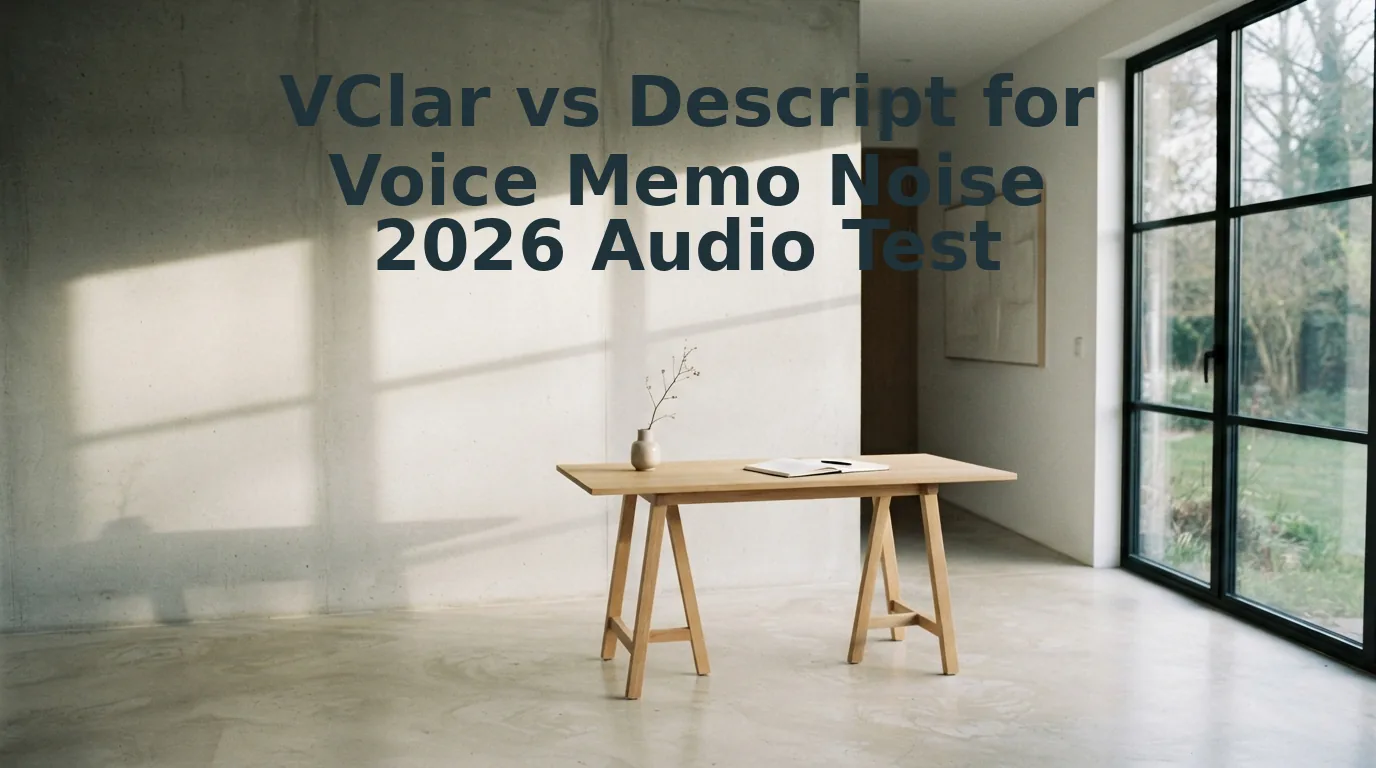 VClar vs Descript for Voice Memo Noise Cleanup Needs