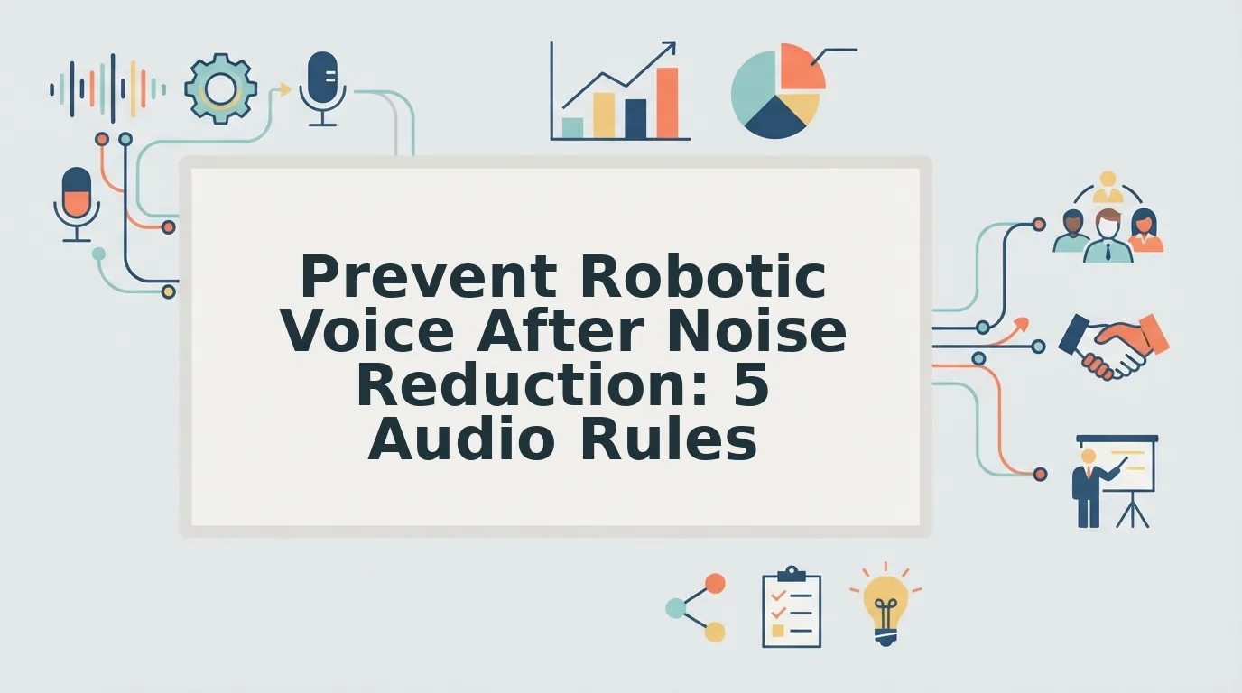 Prevent Robotic Voice After Noise Reduction in Audio