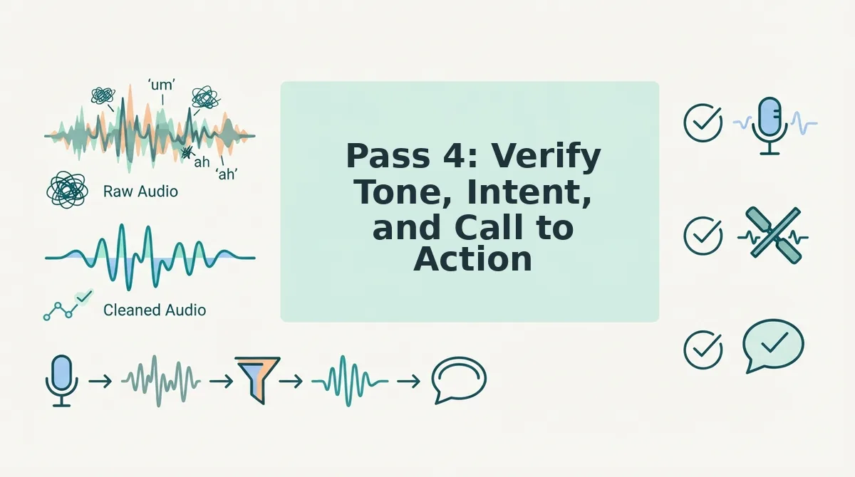 Pass 4: Verify Tone, Intent, and Call to Action