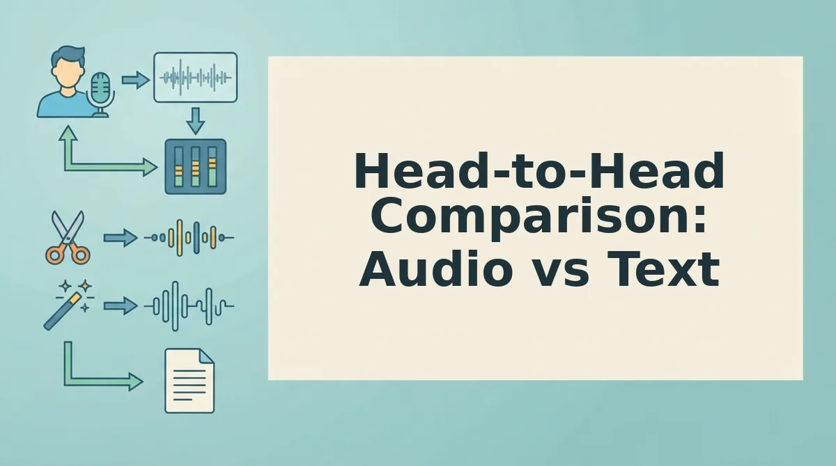 Head-to-Head Comparison: Audio vs Text