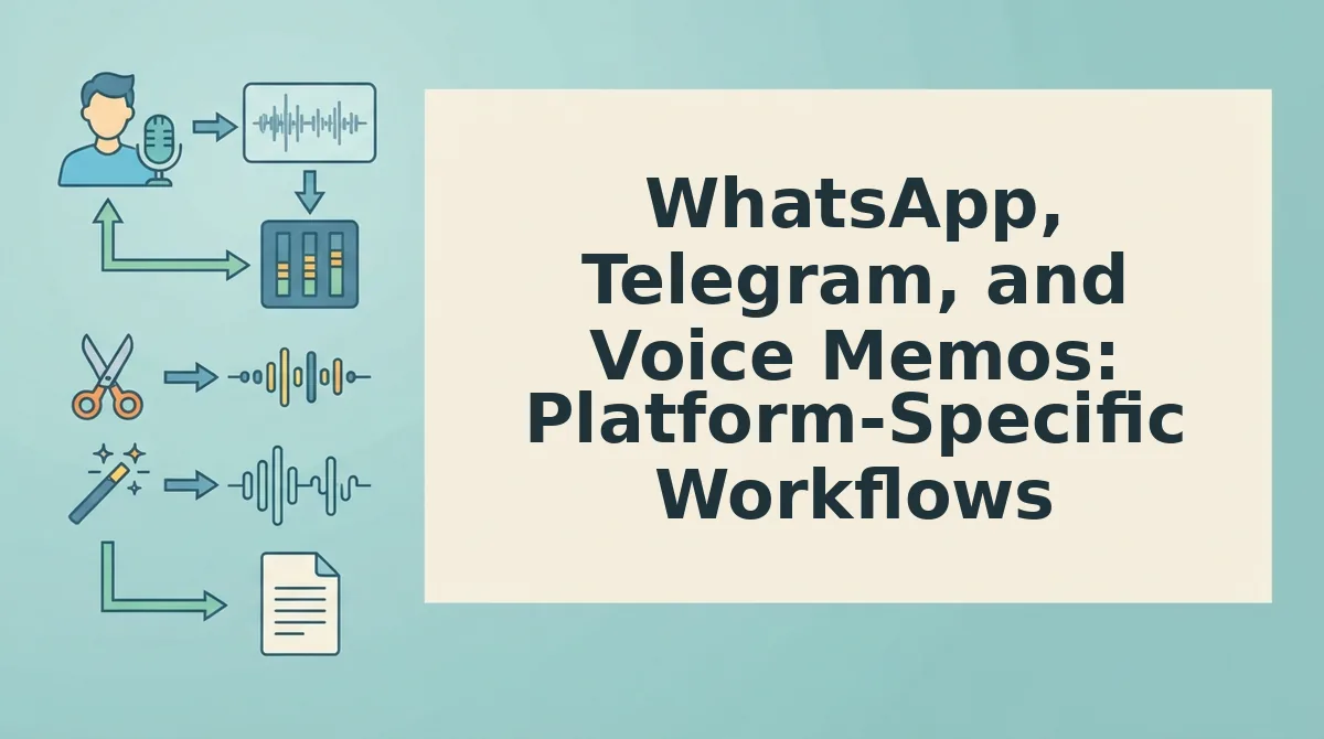 WhatsApp, Telegram, and Voice Memos: Platform-Specific Workflows