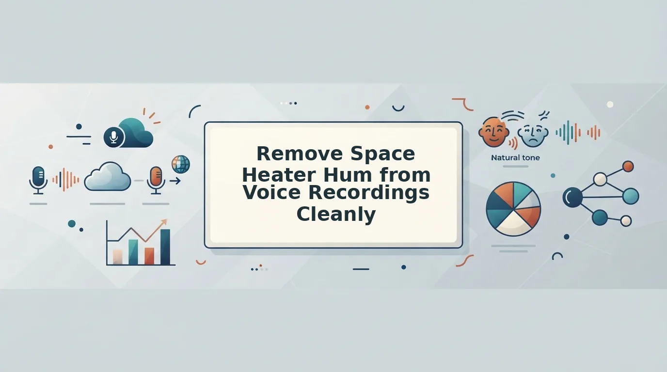 Remove Space Heater Hum from Voice Recordings Today