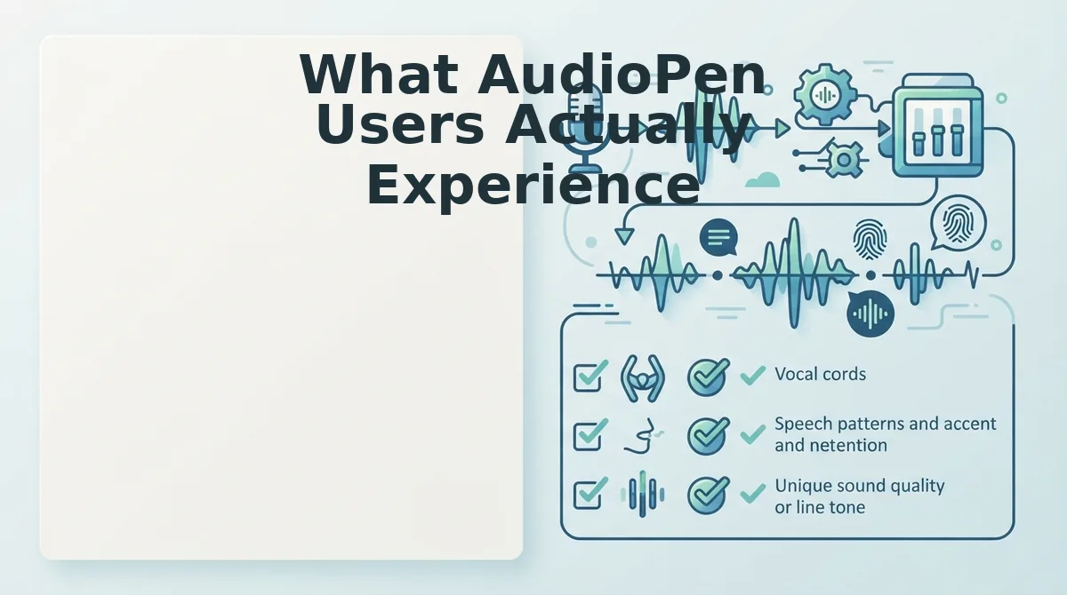 What AudioPen Users Actually Experience