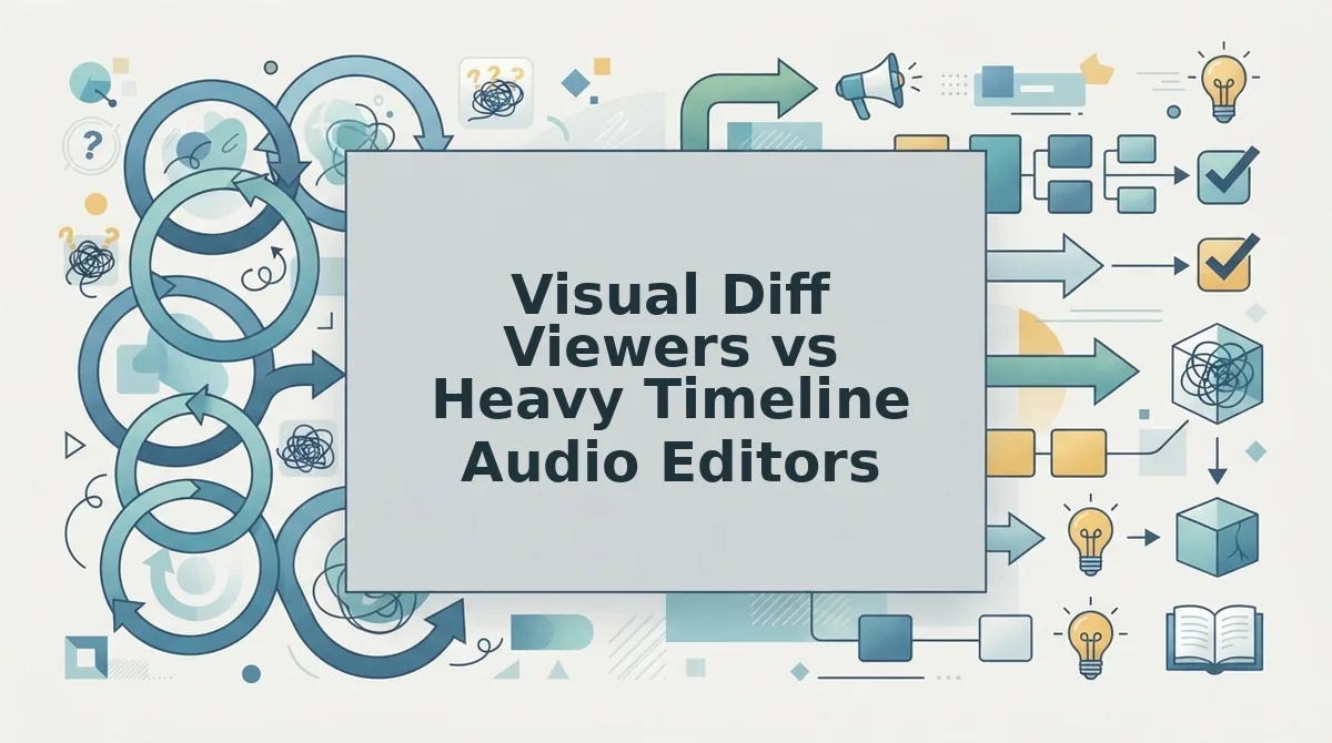 Visual Diff Viewers vs Heavy Timeline Audio Editors