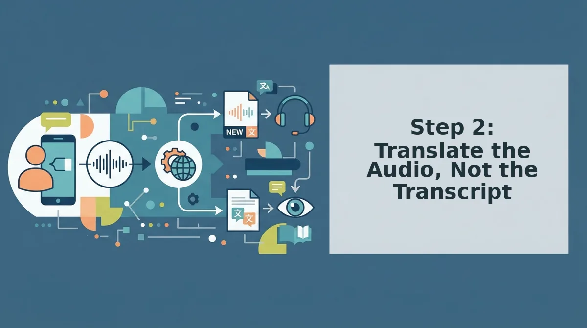 Step 2: Translate the Audio, Not the Transcript