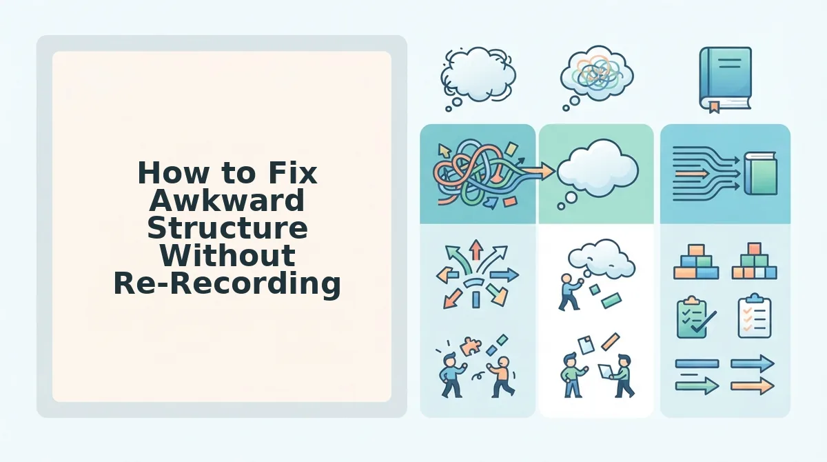 How to Fix Awkward Structure Without Re-Recording