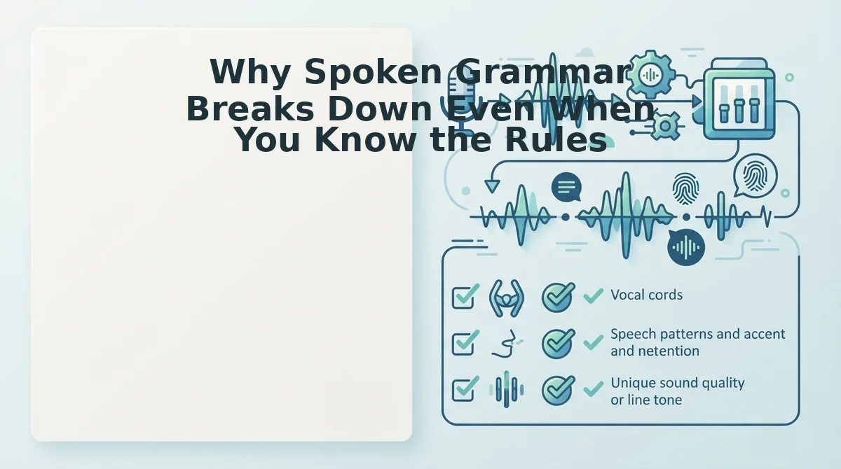 Why Spoken Grammar Breaks Down Even When You Know the Rules