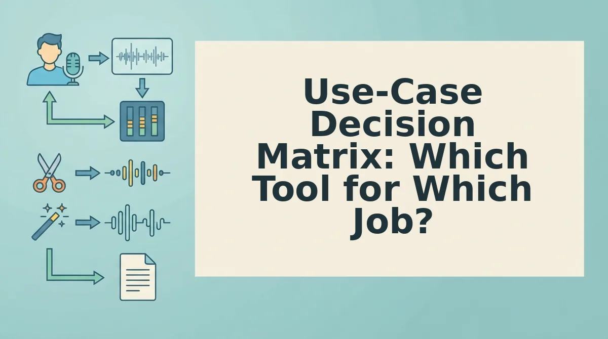Use-Case Decision Matrix: Which Tool for Which Job?