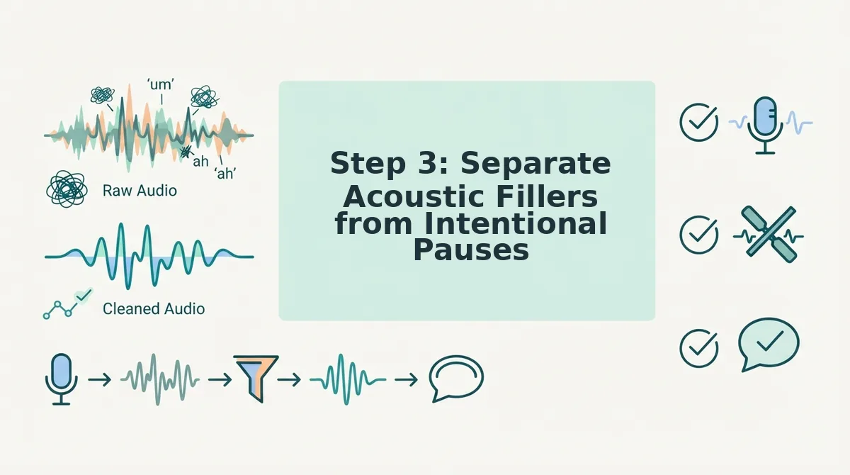 Step 3: Separate Acoustic Fillers from Intentional Pauses