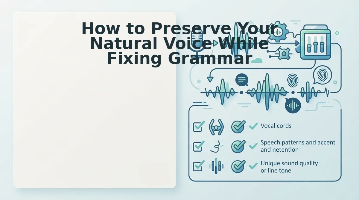 How to Preserve Your Natural Voice While Fixing Grammar