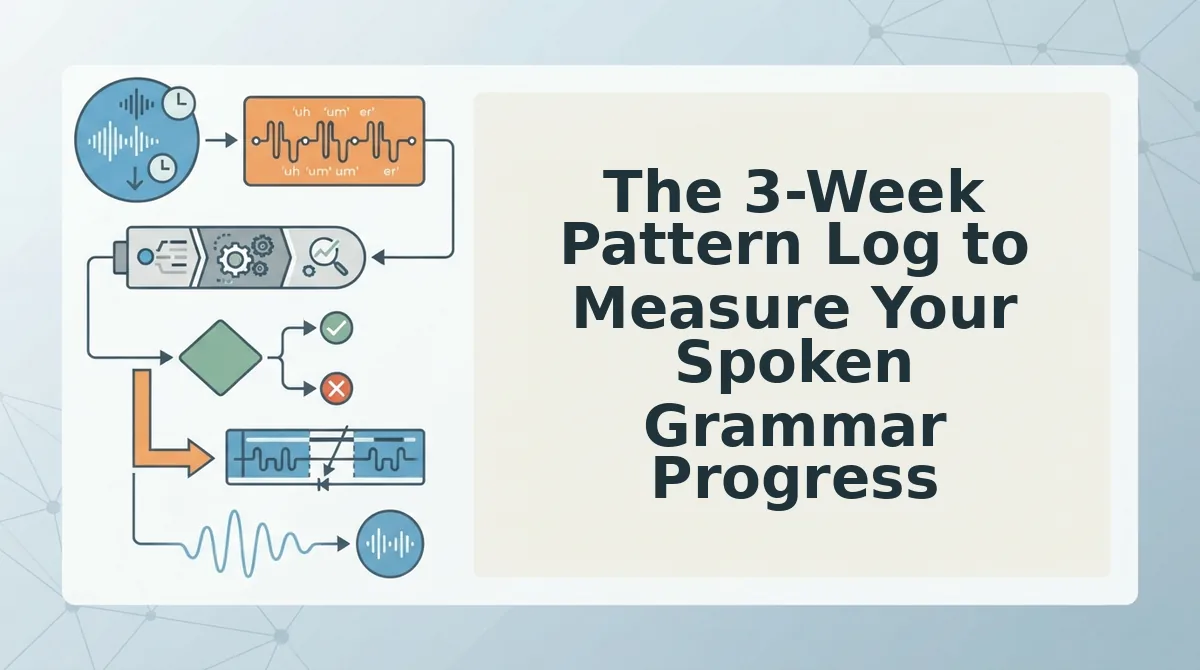 The 3-Week Pattern Log to Measure Your Spoken Grammar Progress