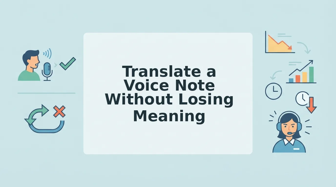How to Translate a Voice Note for Non Native Speakers