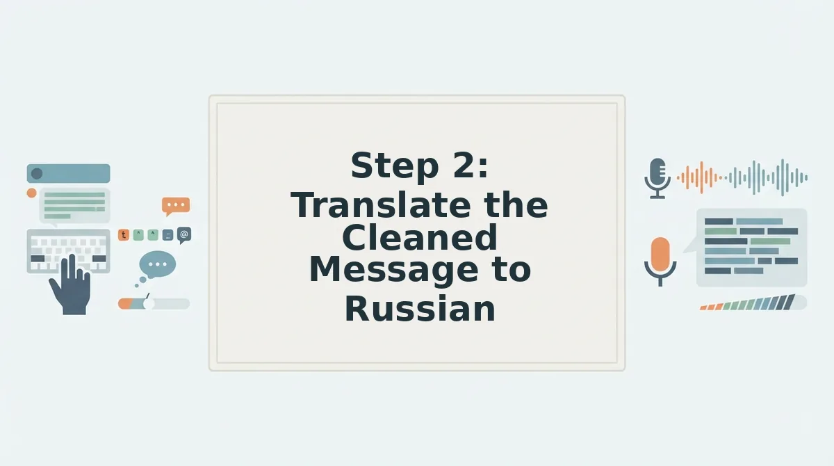 Step 2: Translate the Cleaned Message to Russian