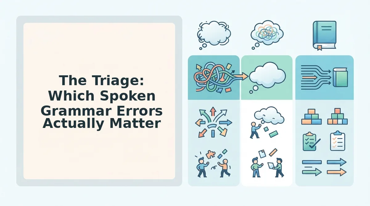 The Triage: Which Spoken Grammar Errors Actually Matter