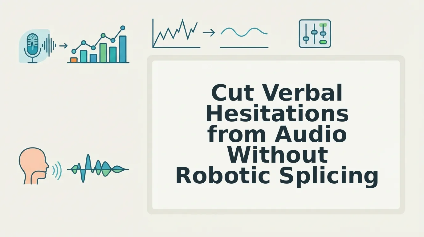How to cut verbal hesitations from audio updates