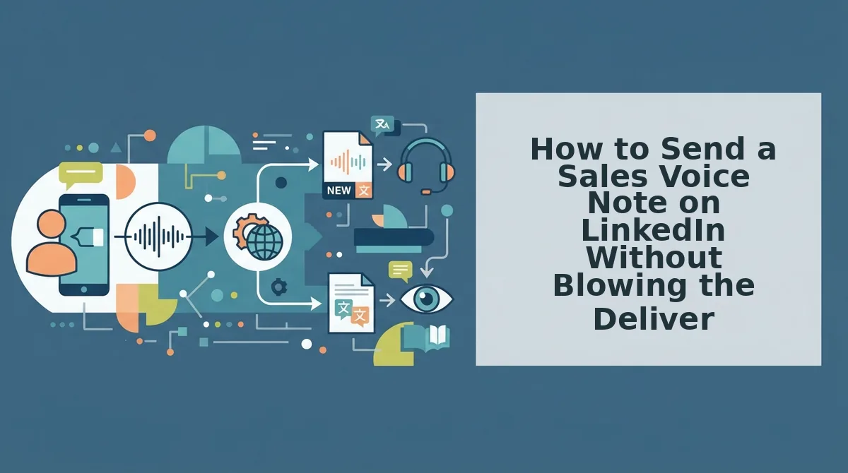 How to Send a Sales Voice Note on LinkedIn Without Blowing the Delivery