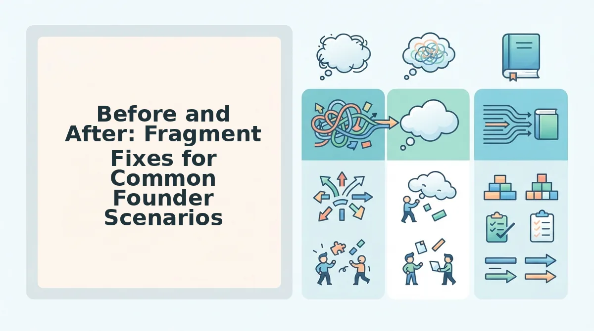 Before and After: Fragment Fixes for Common Founder Scenarios