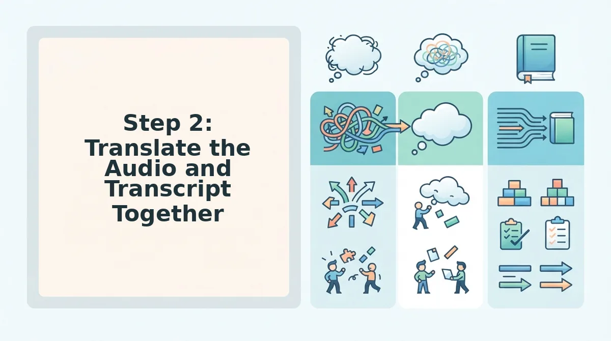 Step 2: Translate the Audio and Transcript Together