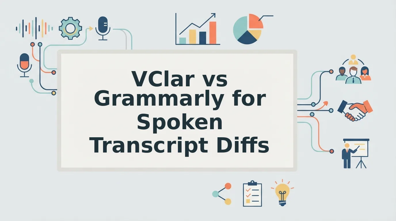 VClar vs Grammarly for Spoken Transcript Diffs