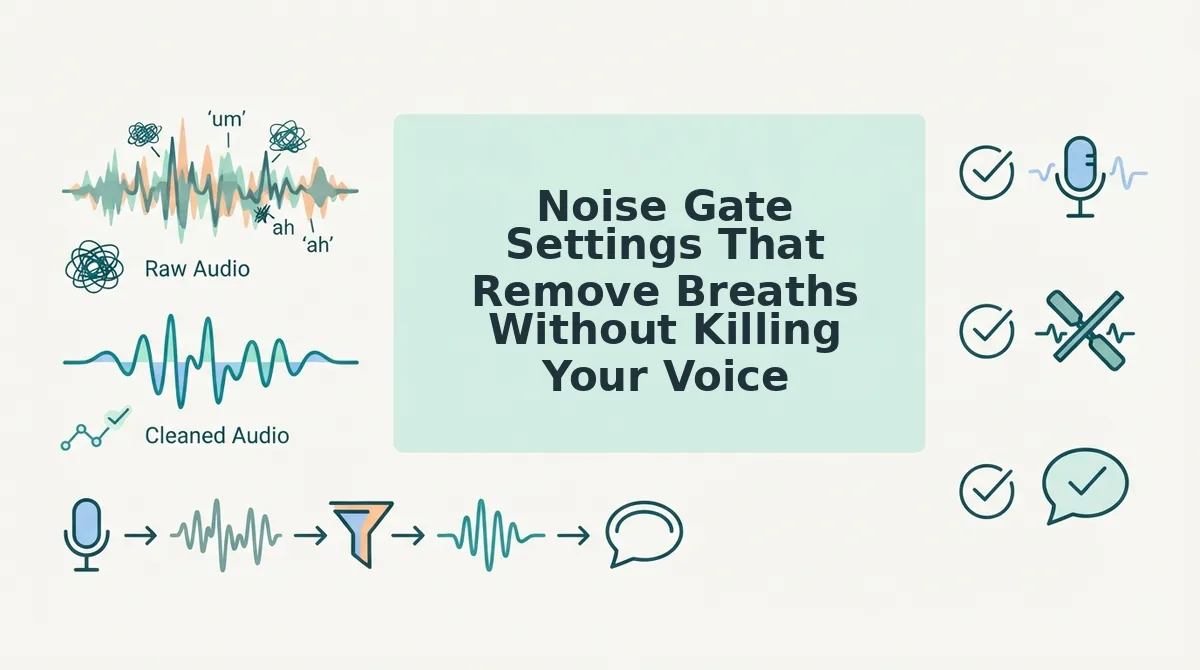Noise Gate Settings That Remove Breaths Without Killing Your Voice