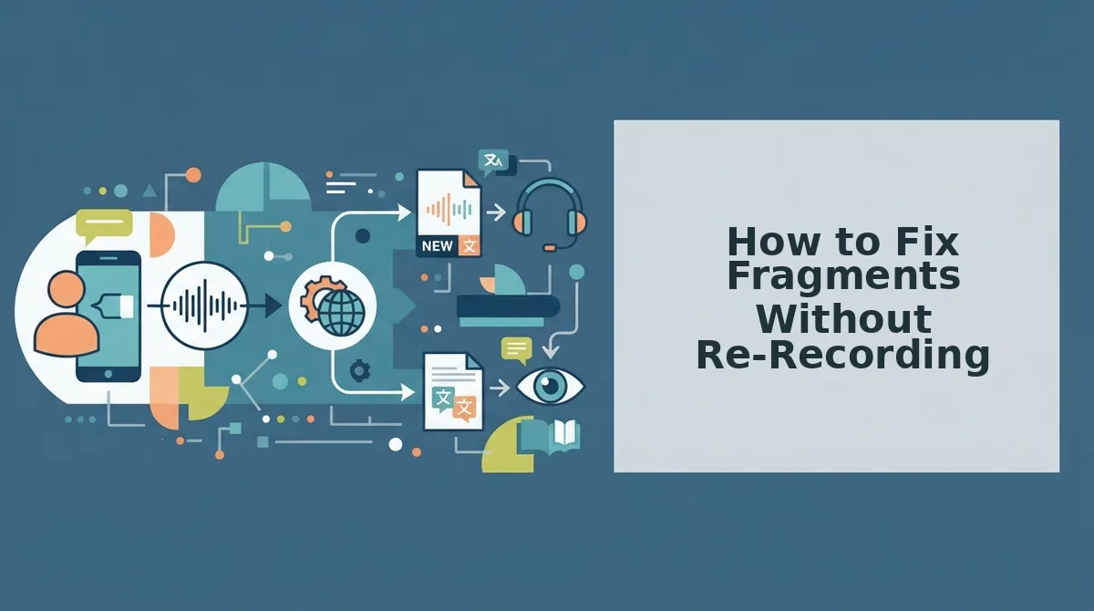 How to Fix Fragments Without Re-Recording