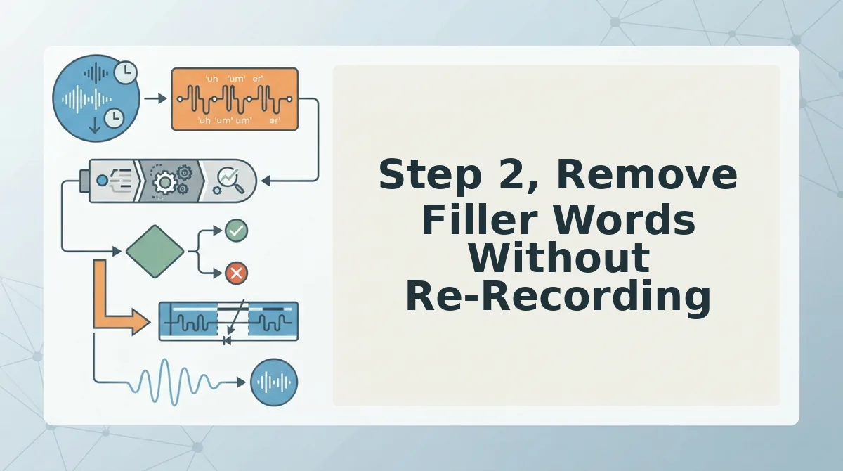 Step 2, Remove Filler Words Without Re-Recording