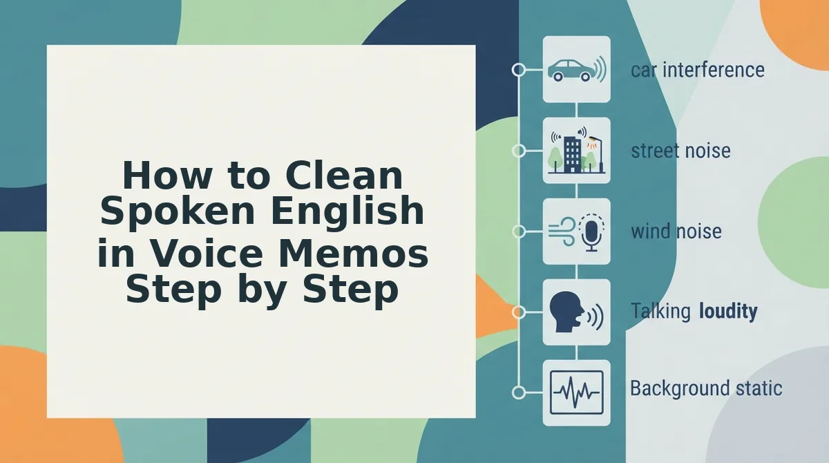 How to Clean Spoken English in Voice Memos Step by Step
