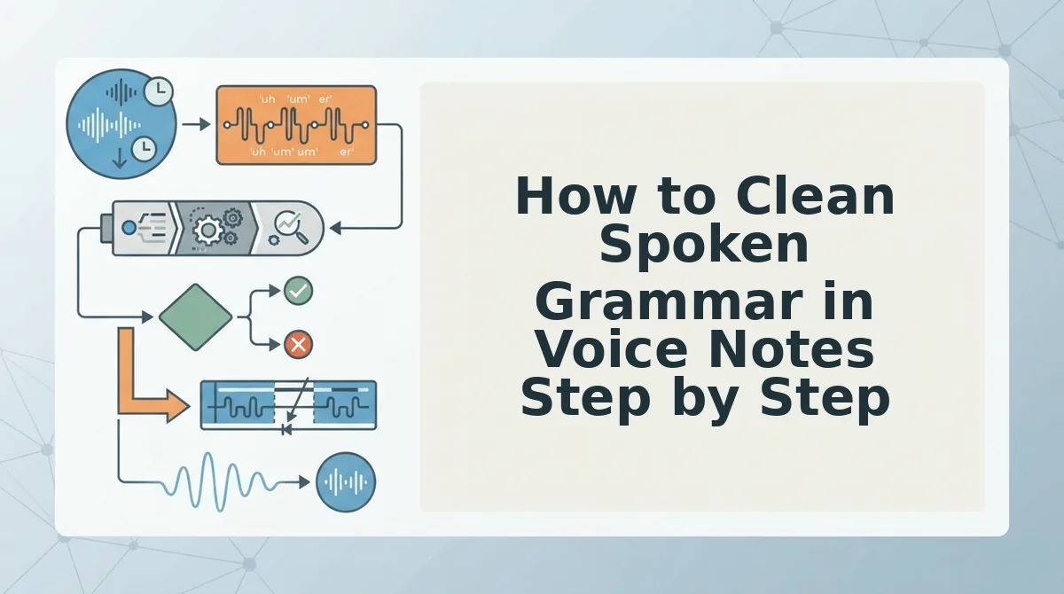 How to Clean Spoken Grammar in Voice Notes Step by Step