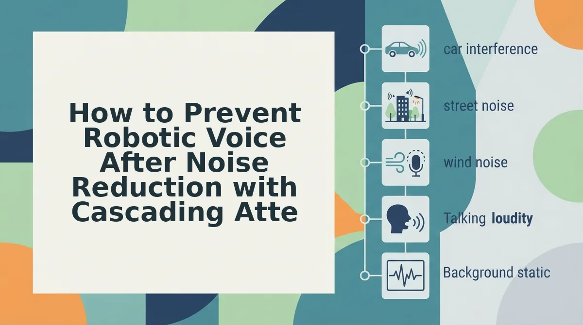 How to Prevent Robotic Voice After Noise Reduction with Cascading Attenuation