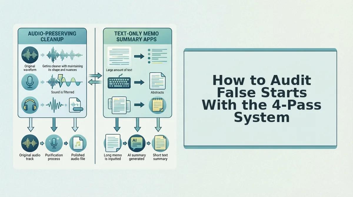 How to Audit False Starts With the 4-Pass System