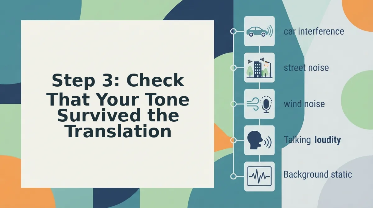 Step 3: Check That Your Tone Survived the Translation