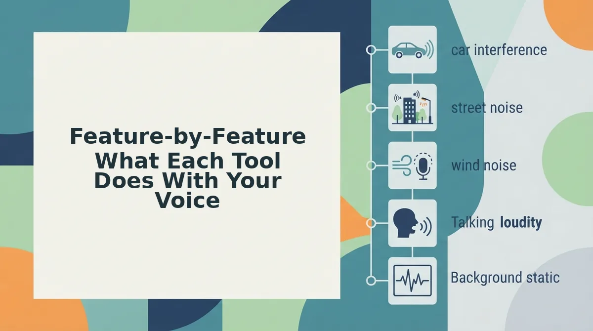 Feature-by-Feature What Each Tool Does With Your Voice
